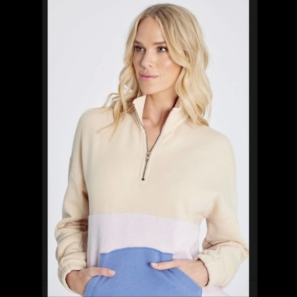 WILDFOX Lea 1/4 Zip Sweatshirt Size S - Picture 7 of 10